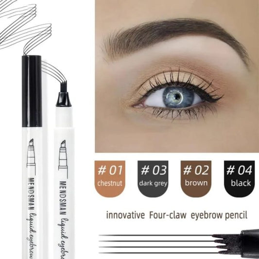 4 In 1 Waterproof Makeup Pen Eyebrow Pencil Long Lasting Easy Lip Color Liner Highlight Lying Silkworm Eyeliner Pen Makeup Tools (random Color)