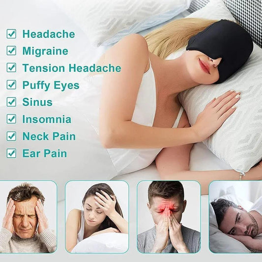 1 Pc Blue Silicone Headache Relief Patch - Durable and User-Friendly Solution