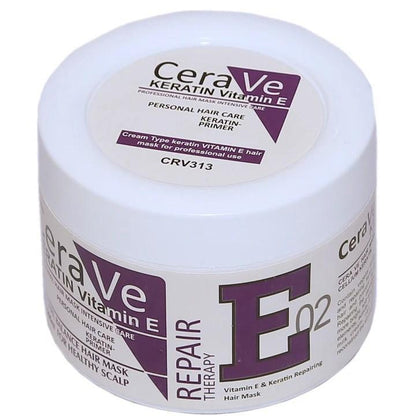 Cera Ve Keratin & Vitamin E Repair Therapy Hair Mask E02 - 500ml