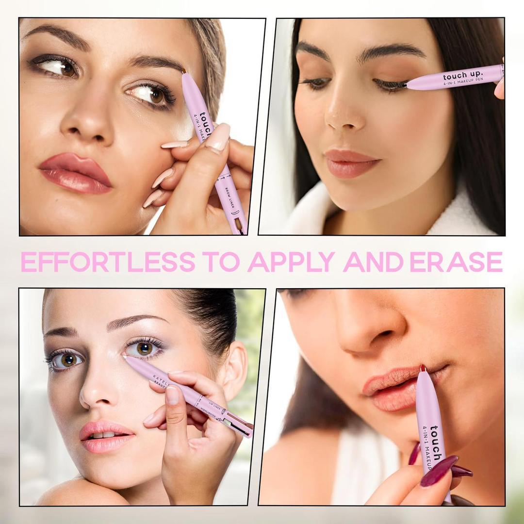 4 in 1 Makeup Pen : Refillable - Portable - Cruelty-Free Beauty, Paraben-Free Makeup Pen